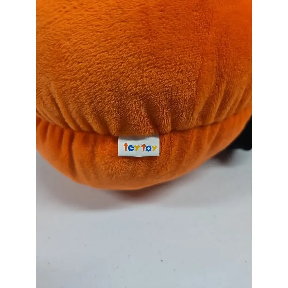 Teytoy Halloween Pumpkin with Hidden Cavity Plush Stuffed Toy 11 Inch